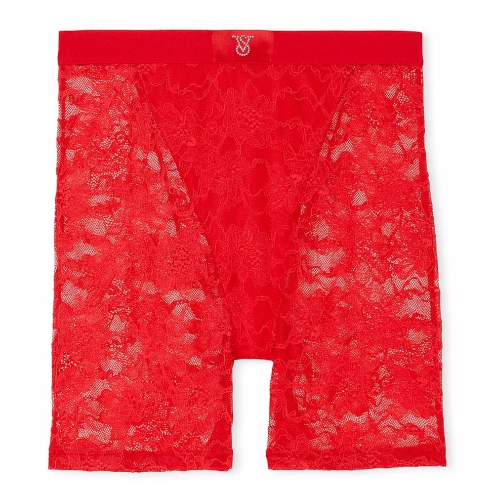 VERY SEXY VICTORIA SECRET 
Monogram Shine Patch Lace Boxer Brief